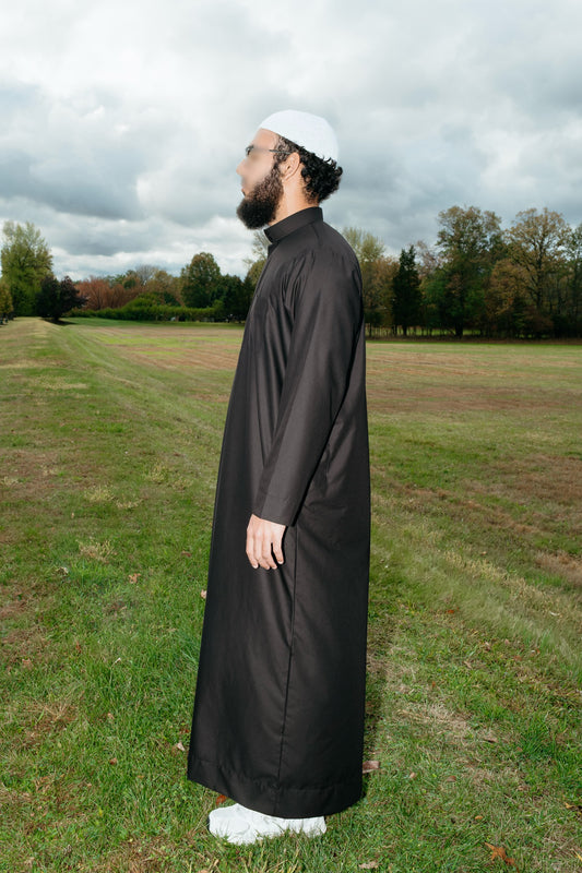 Premium Black Saudi Thobe