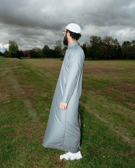 Premium Gray Saudi Thobe